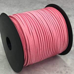 1 м - Шнур замшевый 2,5 мм - коралловый 1 м - Шнур замшевый 2,5 мм - коралловый