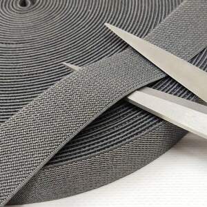 1 м резинка поясная 2.5см, серая 1 м резинка поясная 2.5см, серая