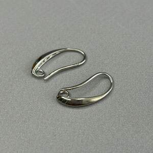 1 пара - Швензы для сережек гиппоаллергенный сплав Капля 20 мм - сталь