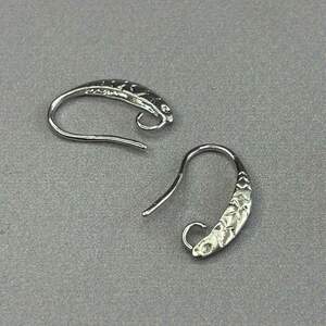 1 пара - Швензы для сережек гиппоаллергенный сплав Рыбка 17 мм - сталь