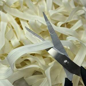 1,5 см Хлопковая косая бейка 50 ПЭ, - НА Отрез - айвори