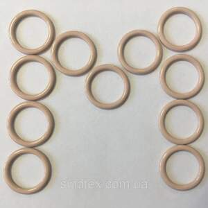 10 шт. - Бежевый 1 см регулятор (МЕТАЛЛ) для бретелей бюстгальтера (кольцо)