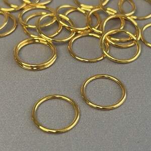 10 шт. - Золото 1,2 см регулятор (МЕТАЛЛ) для бретелей бюстгальтера (кольцо)