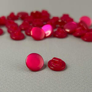 10 шт. - Пуговицы блузочные на ножке Ø-11мм карамелька-фуксия