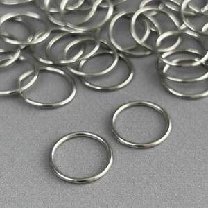 10 шт. - Серебряный 1,2 см регулятор (МЕТАЛЛ) для бретелей бюстгальтера (кольцо)