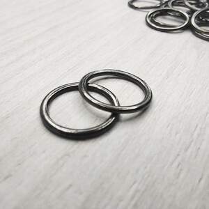 10 шт. - Темный никель 1 см регулятор (МЕТАЛЛ) для бретелей бюстгальтера (кольцо)