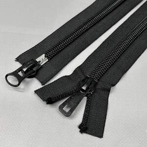 100 см молния спиральная на 2 бегунка Т10 - черная