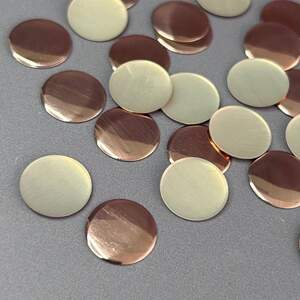 10г - Металлостразы термоклеевые, монетка 15 мм - розовый