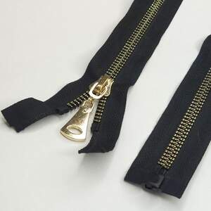 10шт застежка-молния Т-8 прошитая 70 см золото 1 бегунок