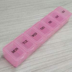 15х3x2см органайзер неделька - розовый