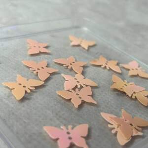 17мм Пайетка бабочка хамелеон 5г - белый с отливом