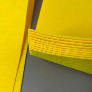 2 мм - Фетр плотный, 40х60 см, цвет - желтый 55