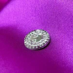 20 шт - Стразы акриловые пришивные 17 мм, серебро пирамидка