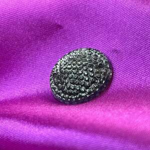 20 шт - Стразы акриловые пришивные 20 мм, черные прозрачные рефленные