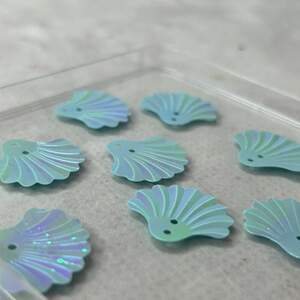 20мм Пайетка ракушка 5г - голубой с переливом