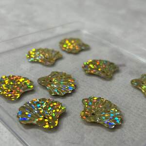 20мм Пайетка ракушка 5г - золото голограмма