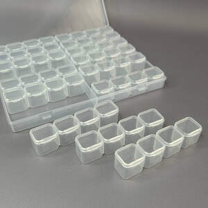 21x17,5х2,5 см пластиковая тара (органайзер) для рукоделия и шитья