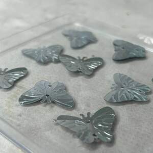 22мм Пайетка бабочка 5г - серебро