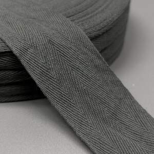 4,5 см Киперная лента ХБ - темно серый