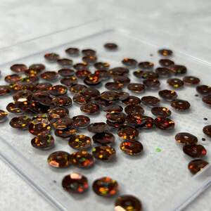 5 г - Пайетка круглая шестигранник 7 мм - бронза голограмма