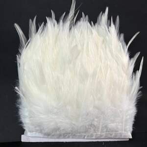 50 см - Перья петуха на ленте 8-12 см - белый теплый