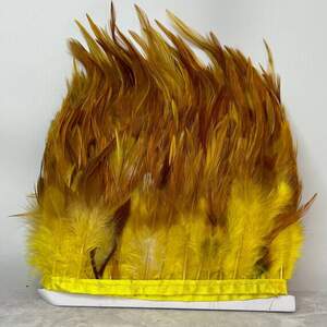 50 см - Перья петуха на ленте 8-12 см - желто-коричневый 50 см - Перья петуха на ленте 8-12 см - желто-коричневый