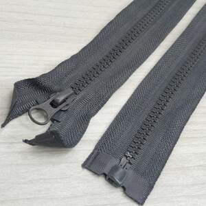 60см - тракторная молния для одежды тип 5, серый графит #328