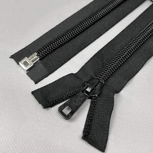 85 см молния спиральная на 1 бегунок Т10 - черная