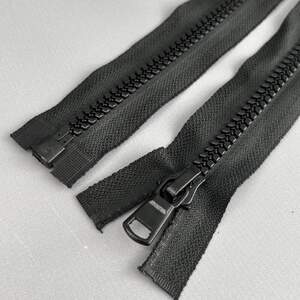 80 см молния тракторная на 1 бегунок Т8 - черный