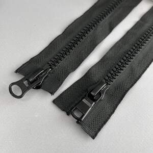 80 см молния тракторная на 2 бегунка Т8 - черный