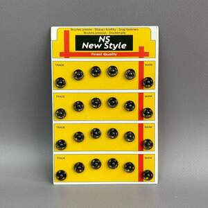 D=10мм пришивные застежки-кнопки для одежды Sindtex 24шт металлические - темный серый