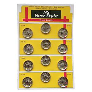 D=21мм пришивные застежки-кнопки для одежды Sindtex 12шт металлические цвет серый