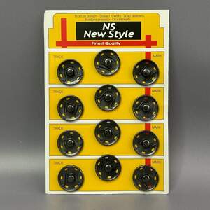 D=25мм пришивные застежки-кнопки для одежды Sindtex 12шт металл, серый темный