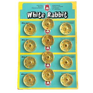 D=25мм пришивные застежки-кнопки для одежды White Rabbit 12шт металлические цвет золотой D=25мм пришивные застежки-кнопки для одежды White Rabbit 12шт металлические цвет золотой