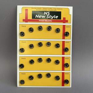 D=8,5мм пришивные застежки-кнопки для одежды Sindtex 24шт металл - темный никель