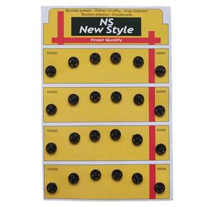 D=8мм пришивные кнопки для одежды Sindtex 24шт пластиковые цвет черный