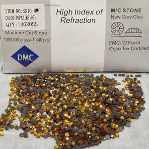SS10 термоклеевые стразы дмс (dmc Китай) col Topaz