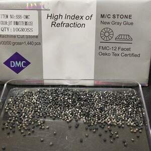 SS6 термоклеевые стразы дмс (dmc Китай) col Jet Hematite (ДМС-005)