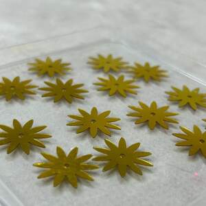 Ø18мм Пайетка цветочек ромашка 5г - золото