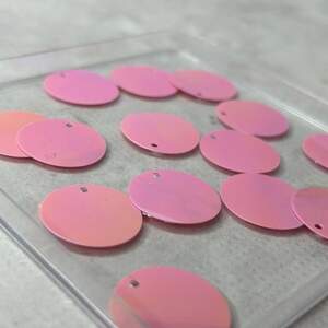 Ø19мм Пайетка монетка хамелеон 5г - розовый с переливом