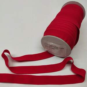 А-026 Трикотажная окантовочная бейка стрейч 2см - красная