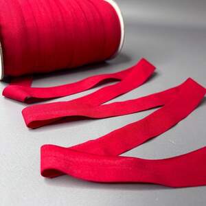 А-033 Трикотажная окантовочная бейка 2см х 1 м. - красный темный