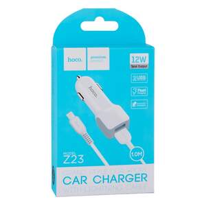 Авто Зарядное Устройство Hoco Z23 2USB Lightning