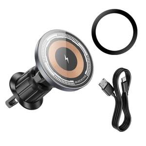 Автодержатель Borofone BH211 магнитный с зарядкой