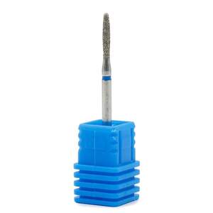 Алмазная фреза для кутикулы закругленная Пламя 244/018B синяя насечка Алмазная фреза для кутикулы закругленная Пламя 244/018B синяя насечка