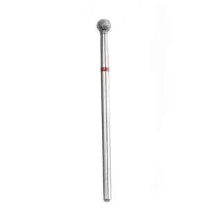 Алмазная фреза для кутикулы Шар 001/035R, большая, красная насечка Алмазная фреза для кутикулы Шар 001/035R, большая, красная насечка