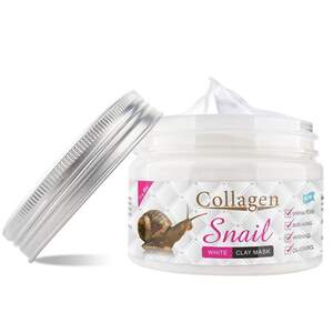 Антивозростная, отбеливающая маска для лица Collagen с муцином улитки, 150 г Антивозростная, отбеливающая маска для лица Collagen с муцином улитки, 150 г