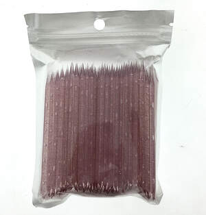 Апельсиновые палочки пластиковые розовые, 100шт Апельсиновые палочки пластиковые розовые, 100шт