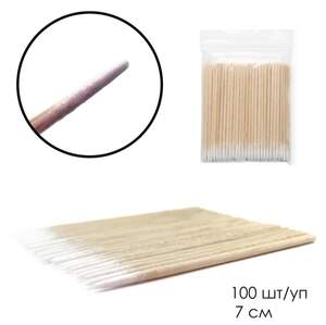Аппликаторы (микробраши) деревянные 7см, 100шт Аппликаторы (микробраши) деревянные 7см, 100шт