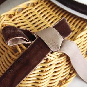 Бархатная лента декоративная 2 см 20 м - 8135